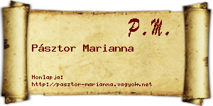 Pásztor Marianna névjegykártya