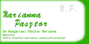 marianna pasztor business card